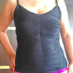 CACHE BLACK KNITTED TOP SIZE MEDIUM NWT